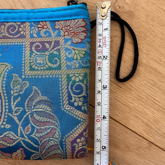 Blue Silk Elephant Clutch, Mosaic Pen and keyring. 3 pc set - Picture 12 of 12